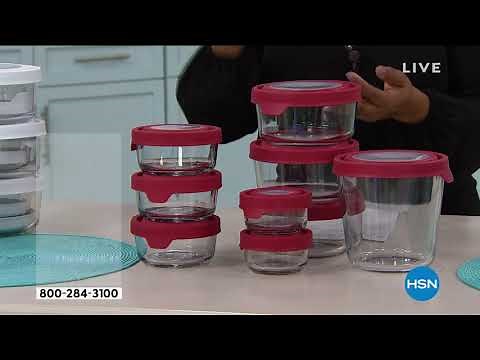 Anchor Hocking TrueSeal 18piece Glass Food Storage Set w...