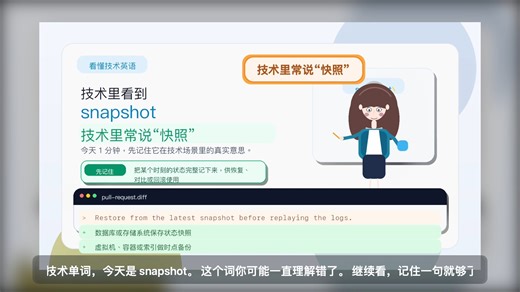 snapshot 在技术里，通常就是“快照”