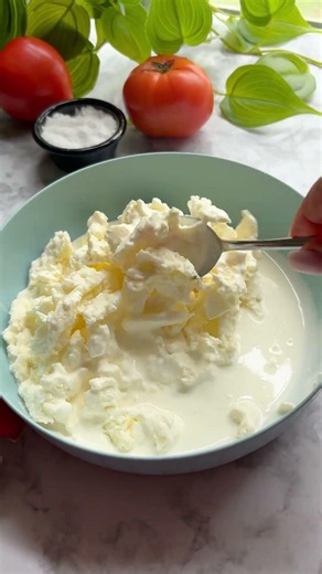 Shortcut Burrata Cheese At Home!🔥