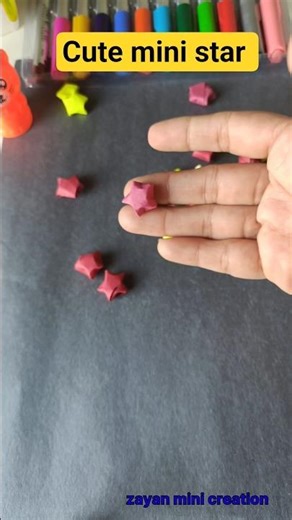How to Make Mini Paper Star 🌟 Easy Paper Craft #diy #viralshorts #shorts #support #craft