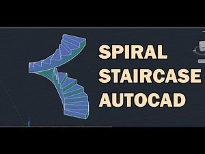 How to Make a 3D Spiral Staircase with AutoCAD (step by step narrated tutorial for beginners)
