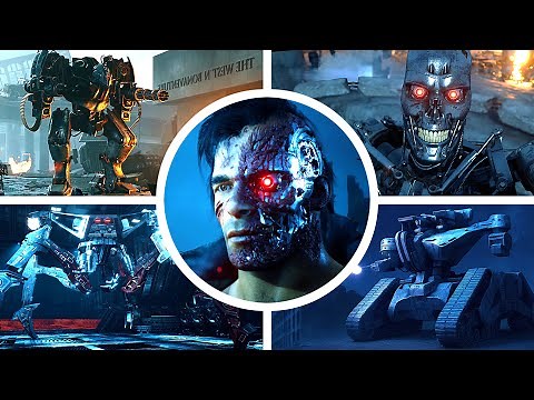 Terminator: Resistance (+ DLC) - All Bosses with Cutscenes