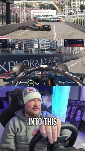 Monaco Time Trial: Crash and U-Turn #shorts