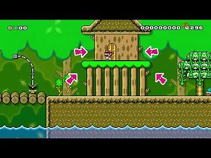 kokiri forest and deku tree by whjnnzarf 🌎World Record! 🍄Super Mario Maker 2 | No Commentary #dpx