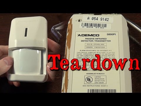 Ademco 5890PI Passive Infared Detector and Transmitter Teardown