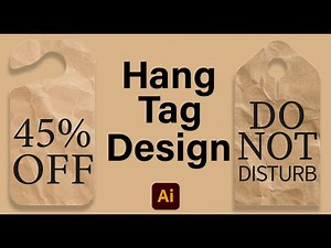 Hang Tag Design for Beginner in Adobe Illustrator l Adobe Illustrator | SAS