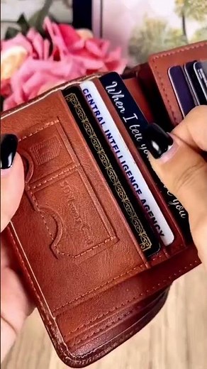 💖🌹Genuine Leather RFID Wallet for Men – Vintage Multi-Function ID & Card Holder