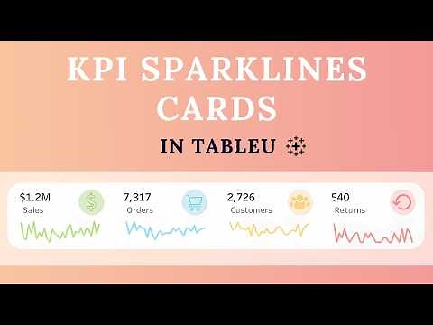 How to Create Intuitive KPI Dashboards in Tableau with Icons and Sparklines