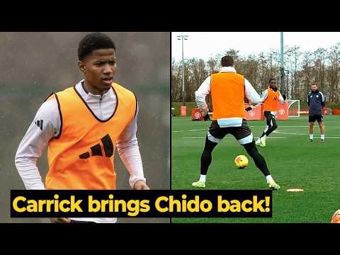 Chido Obi and Sesko partnership in training ahead of Crystal Palace!