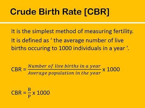 Vital Statistics Definition and Crude Birth Rate