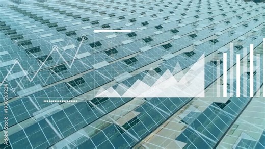 HUD activating over sloped glass panels, nodes forming, charts shifting, visualizing energy data