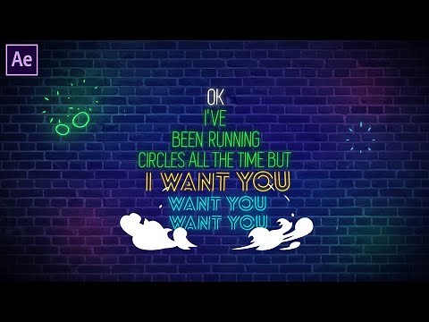 Neon Lyrics Typography In After Effects | After Effects Tutorial | Effect For You