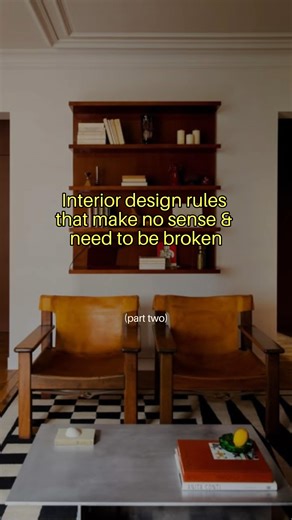 Kathy Kunz | Interiors & Lifestyle on Instagram: "Save this for your next decorating project! 📩 Break these rules for a home that feels more unique, less basic. I. Let’s bust the myth of matchy-matchy wood tones. You CAN 100% use more than one wood color in your home. The key is to match the color temperature. For example, if you have light oak, pair it with dark walnut. 2. You also do not need to have matching armchairs – we can leave that for hotel lobbies. In fact, having different armchairs