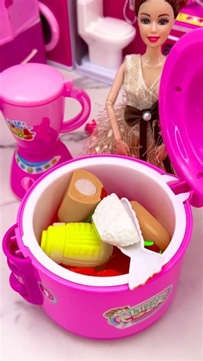 Barbie Kitchen Playset, Relaxing Toys Unboxing & ASMR #shorts