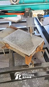 Automatic Pneumatic Axe Cutting Machine, Stone sample testing from Italian customers #stonemachine | Ruisheng stone machinery