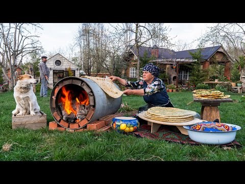 Cooking Spring Kutabs | Spring Food from Nature