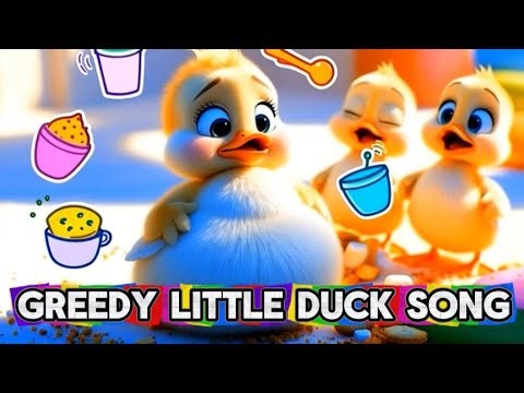 Greedy Little Duck Song | Cute Kids Song About Sharing | Fun Learning for Children