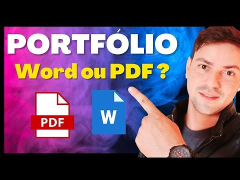QUAL FORMATO ENVIAR O PORTFÓLIO? WORD OU PDF?