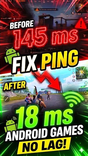 Fix High Ping | Online Mobile Games! 🚀 #shorts