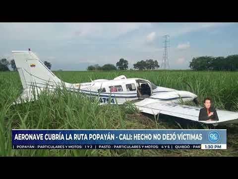 Air accident Popayán–Cali: aircraft veered off runway but no injuries were reported