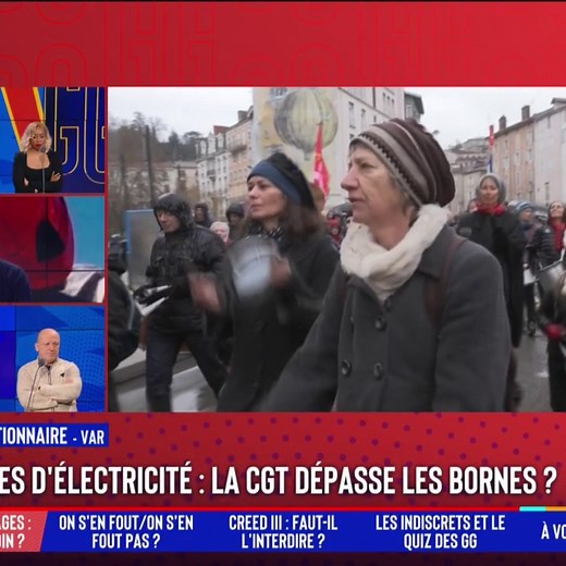 28K views · 250 reactions | ⚡ Coupures d'électricité sauvages : la CGT dépasse-t-elle les bornes ? ️ Irène, fonctionnaire : "Je trouve cette opération complètement scandaleuse ! Il faudrait que les syndicats aient plus de courage et de logique... Qu'ils bloquent les ministères !" | Grandes Gueules RMC | Facebook
