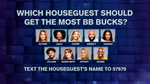 108K views · 553 reactions | It's the last week of the High Roller's Room, and who gets to play the HOH Coin Flip is up to you, America! 滋  If you want your favorite HG to get more BB Bucks, all you have to do is text their first name to 97979   Terms at cbs.com/bbvote message & data rates may apply. | Big Brother | Facebook