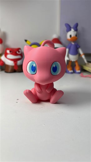 The 3DS Studio on Instagram: "Tiny, cute, and legendary 💗 Meet my chibi Mew . . . . . . Model name - Mew Chibi - Designer 🧑‍🎨 - Atseini - ⁠Filament 🧵 - Elegoo Rapid PLA Plus , Numekar PLA Plus and Esun matte pla - ⁠Download 👩🏻‍💻 - makerworld - ⁠AMS 🌈 - No - ⁠Printer 🖨️ - Bambu Lab A1 . . . . . #mew #pokemon #3dprinting #viral #trending"