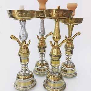 [Hot Item] Arabian Hookah Bottle Mini Egyptian Gun Hookah Golden Glass Bottle Hookah