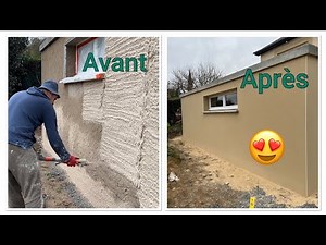 Enduit façade extérieur projeté à la machine