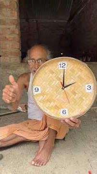 Amazing Bamboo Wall Clock Making | DIY Bamboo Clock | Eco-Friendly Handmade Craft #amazing