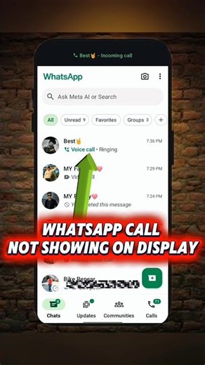 how to solve WhatsApp call not showing on screen #shorts #youtubeshorts