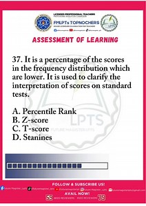 ASSESSMENT OF LEARNING DRILLS🧑‍🏫💯 #LPT2026 #futuremagister #LicensedProfessionalTeacher #LicensureExaminationForTeachers #professionaleducation #assessmentoflearning | Future Magister_Lpts