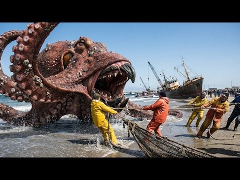 Giant Octopus vs. 50-Ton Fishing Vessel: The Terrifying Struggle for Survival