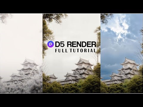 D5 Render Full Scene Tutorial | From Materials to Professional Lighting