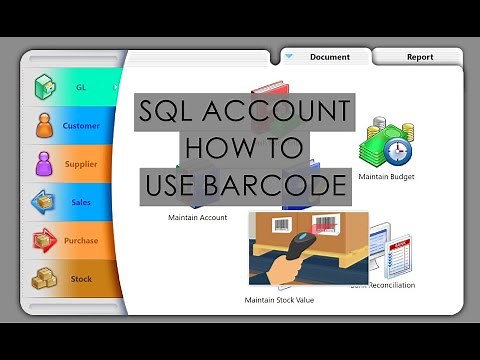 SQL Account - Scan Barcode