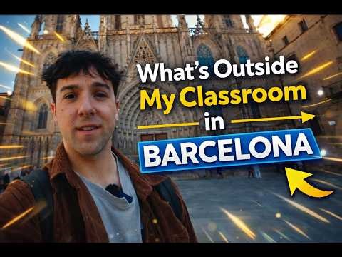 What’s Outside My Classroom in Barcelona | Study Abroad in Barcelona, Spain #studyabroad #barcelona