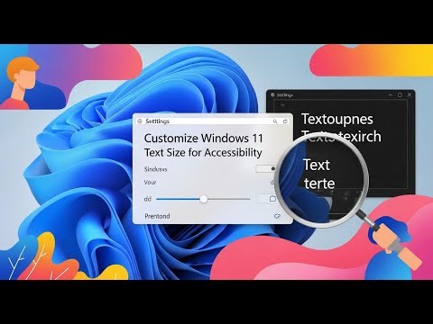 How to Customize Windows 11 Text Size for Accessibility? Windows 11 Setting