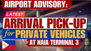 Here's the pick-up rules for private vehicles picking up relatives and friends at the airport in terminal 3. | The Eaton Squad