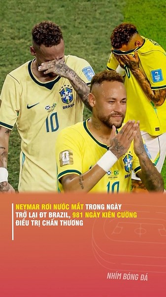 NEYMAR TEARS UP ON HIS BRAZIL NATIONAL TEAM RETURN, 981 DAYS OF GRITTY INJURY RECOVERY