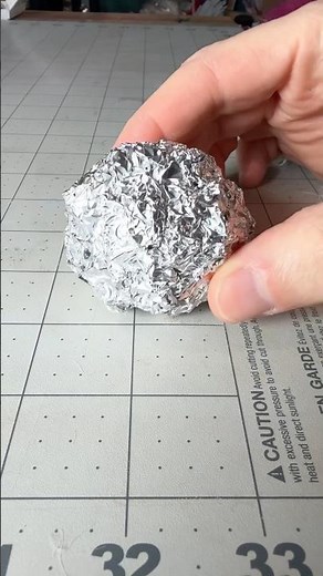 How shiny can I make a foil ball in 30 minutes?