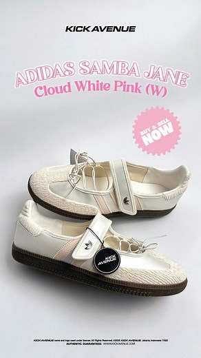 Kick Avenue on Instagram: "The dreamiest Adidas Samba Jane WMNS Cloud White is a modern take on the classic Samba, designed with women’s style in mind. Its clean, minimalist look pairs effortlessly with any outfit, while subtle textures and iconic three stripes add timeless appeal. 💗🎀 Buy&Sell now only at Kick Avenue! Get yours only at 𝐇𝐲𝐩𝐞𝐪𝐮𝐚𝐫𝐭𝐞𝐫𝐬 or, 𝐒𝐡𝐨ǔ