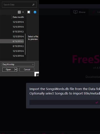 Importing 223 songs from EasyWorship to FreeShow: What you need to know e#eventlivestreaming #freeshows #liveevents #churchtech