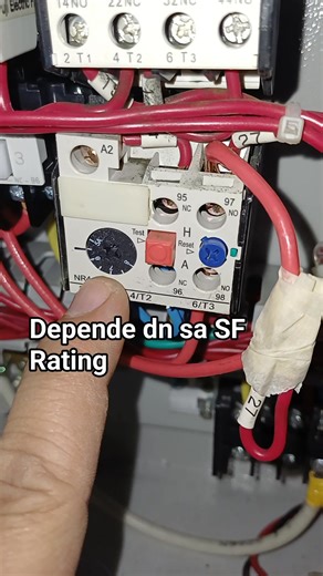 Thermal overload relay setting depends on fla on motor nameplate as well as its sf or service factor #electrician #control #power #technician #Switch #wiring #engineering #fblifestyle #DIY #electrical fla full load amps | Electricians Guide
