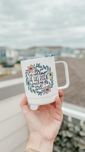11K views · 837 reactions | He is Risen Indeed!! Happy Easter! ✝️ Let’s an insulated mug using sublimation! … #smallshop #smallshops #smallshopsociety #smallshopowner #threepairsofears #customcup #customcups #asmr #asmrvideo #subliamtion #sublimationprint #sublimationcup #insulatedcup #insulated #crafts #crafting #diy #insulatedmug #easter #jesus #heisrisen #eastersunday | Three Pairs Of Ears | Facebook
