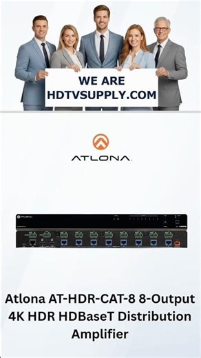 Atlona AT-HDR-CAT-8 8-Output 4K HDR HDBaseT Distribution Amplifier
