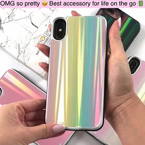 2.6K reactions · 833 shares | Never run out of battery  Our new rainbow holo glass battery case is here to keep you charged when you need it most ✅ Charge overnight & keep charged all day. Protective & Ultra Slim Design ⚡Use code 25FLASH for 25% OFF today https://www.luxylemon.com/collections/new-arrivals | Luxy Lemon | Facebook