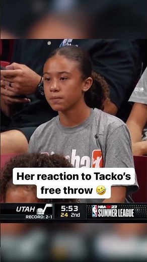 When this fan got confused by Tacko Fall’s free throw form 😂