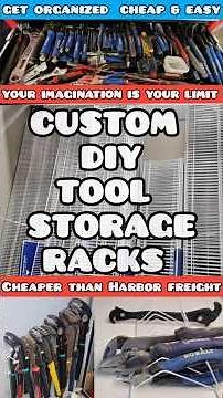 CUSTOM DIY TOOL STORAGE RACKS THAT FIT YOUR NEEDS (Organize like a Pro, Cheap & Easy) #diy