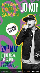 Jo Koy’s “Just Being Koy Tour” lands at Etihad Arena, Yas Island in a few days—secure your seats at ticketmaster.ae. #TGFM | The Global Filipino Magazine