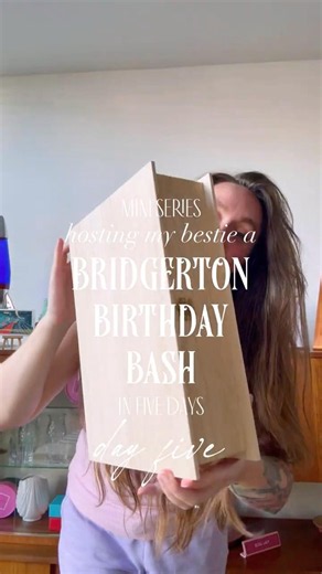 Bridgerton Birthday Bash - day five - making decorations for a Bridgerton party in five days